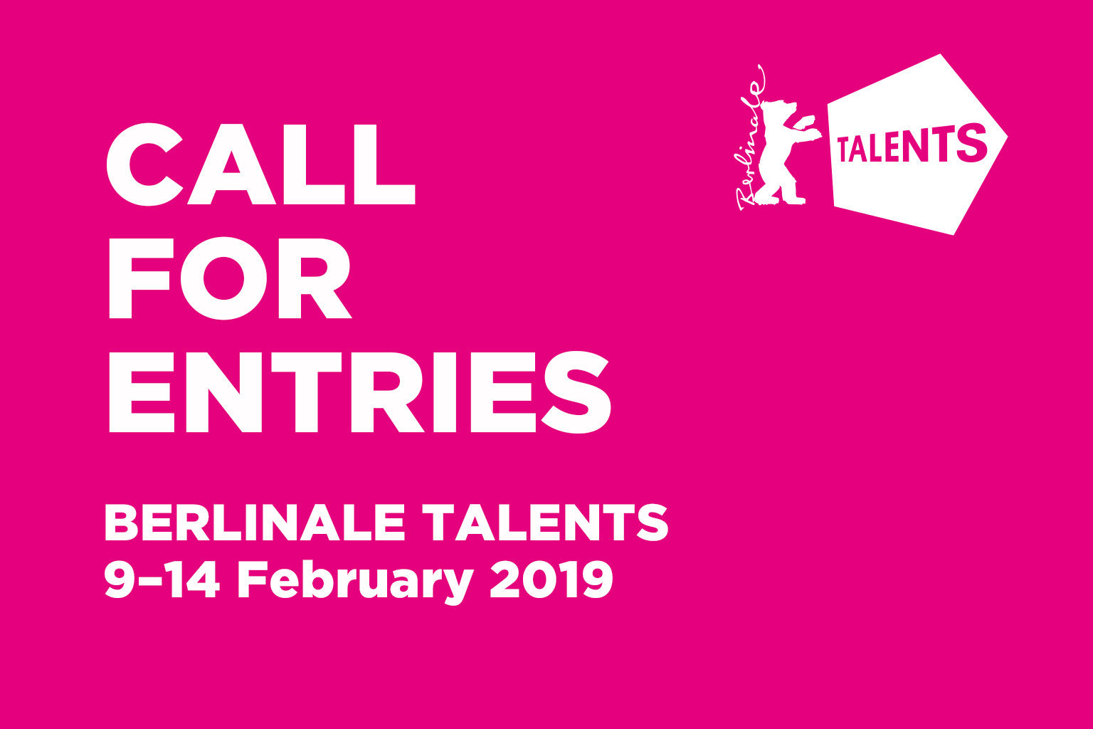 Apply  Berlinale Talents